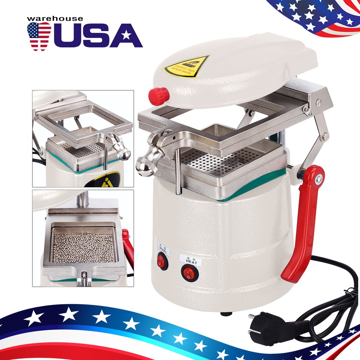 Dental Vacuum Former Lab Forming Molding Machine Thermoforming Tray Retainer