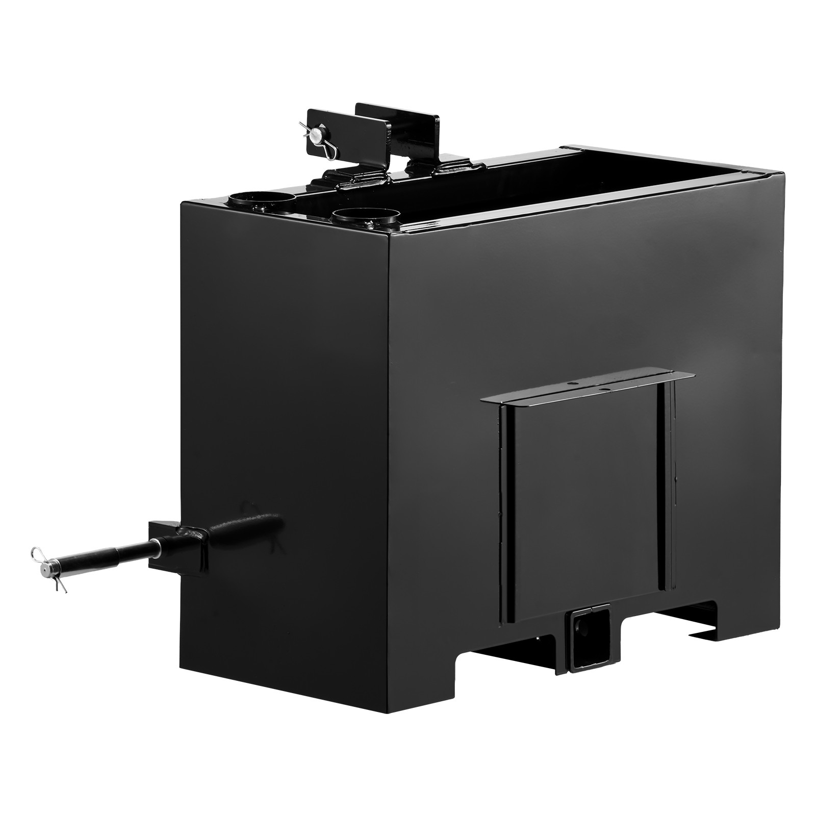 Uimoso Ballast Box 3 Point Hitch Category 1 Tractor 3.2ft³ Capacity 800lb Black