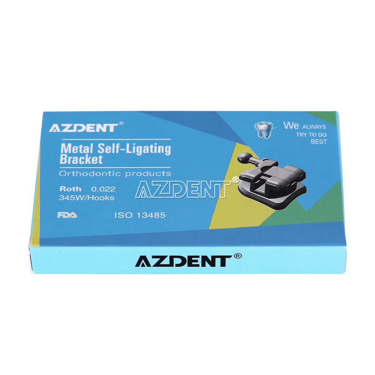 AZDENT Dental Orthodontic Self-Ligating Brackets Braces Mini MBT/ Roth 022