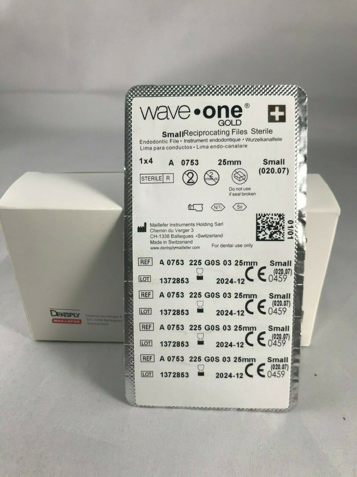 Waveone Gold Small, Primaly, Medium, Large File Dentsply 21mm, 25mm, 31mm 4files