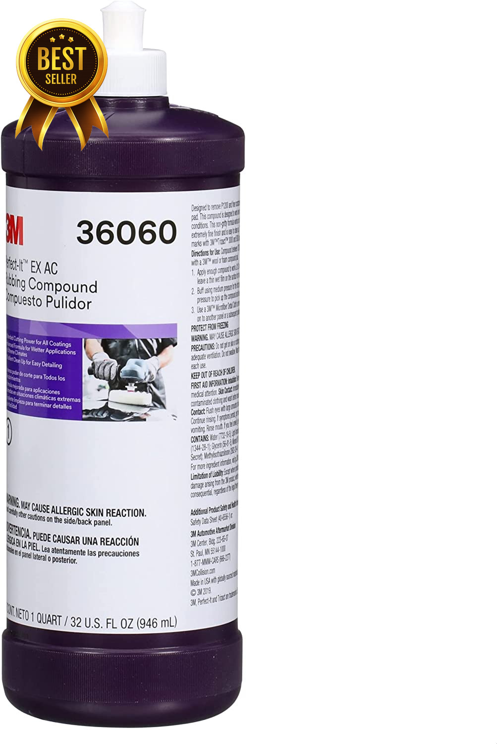 Rubbing Compound 32oz Fast Cutting Automotive Polish Compound High Performance