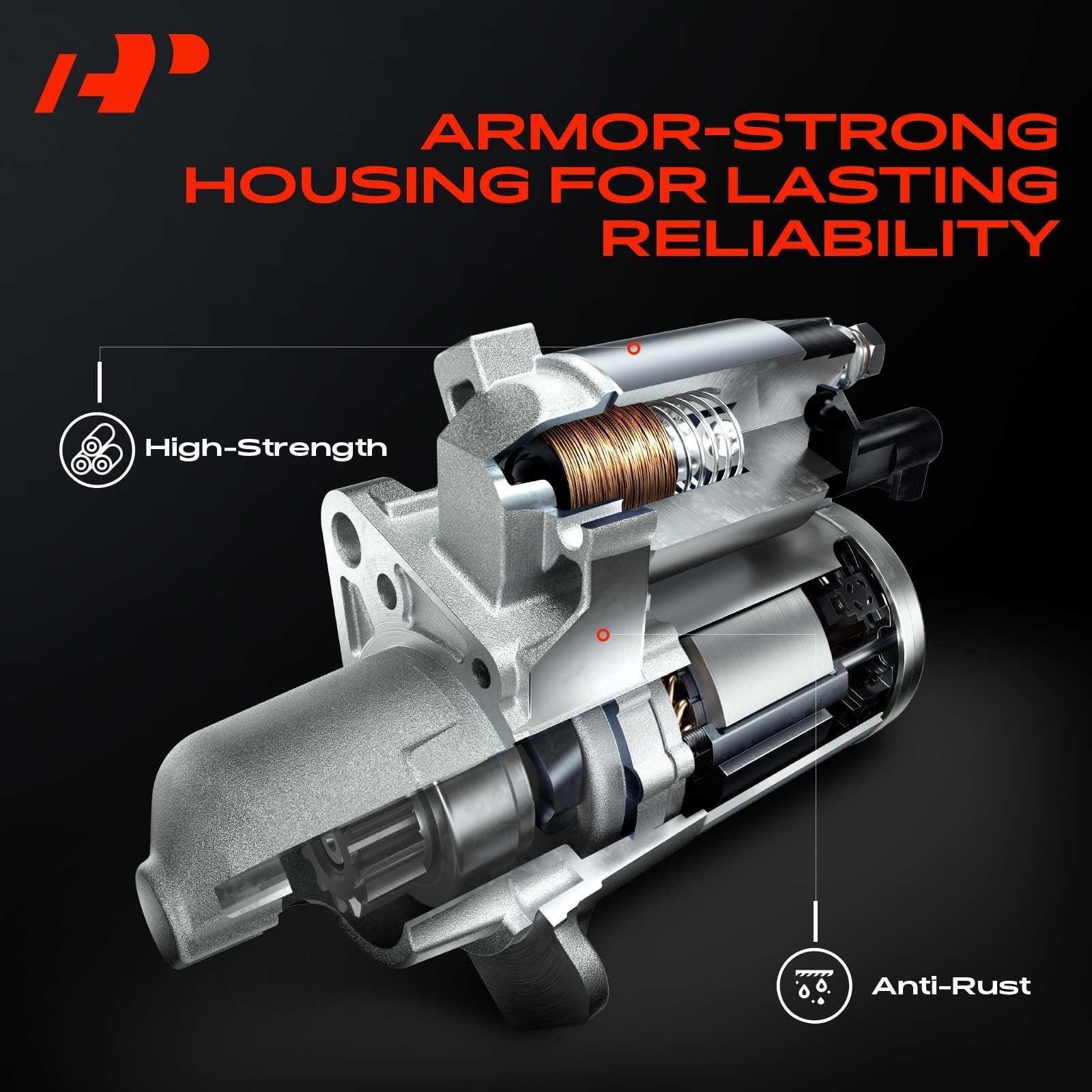A-Premium Starter Motor Compatible with Chevy Silverado 2500 HD/3500, Avalanche