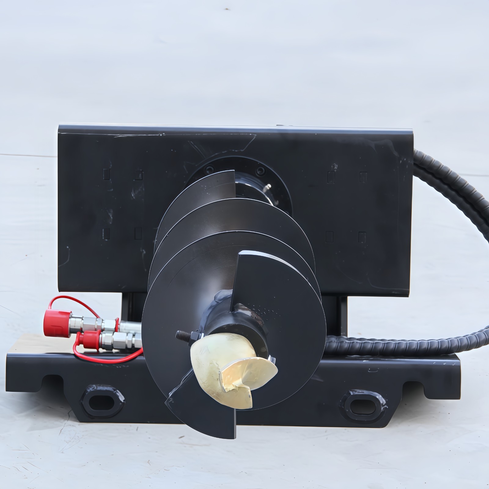 Hydraulic Auger For Mini Skid Steer Loader Attachment Post Hole Drill Free Ship