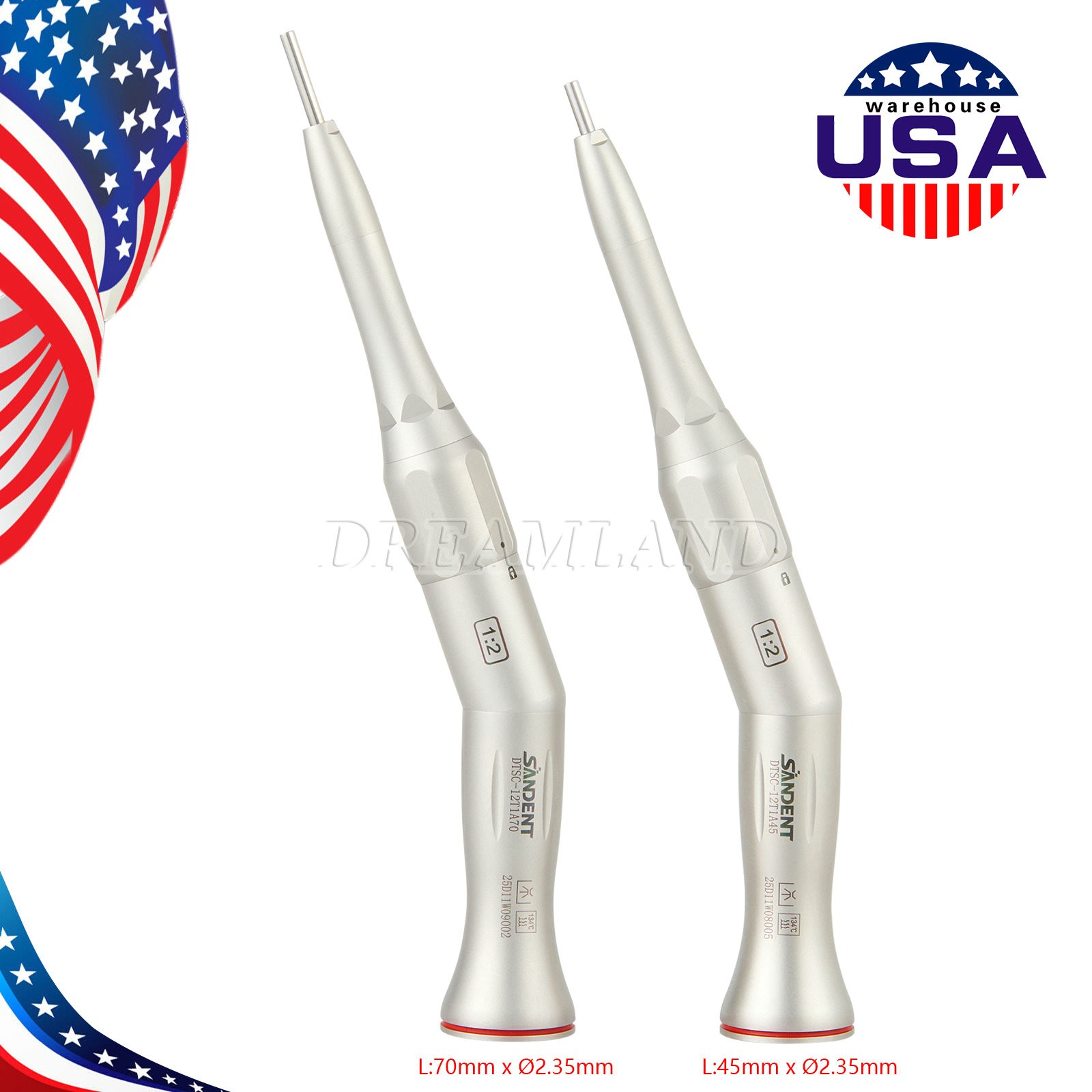 Dental Surgical Handpiece 20° Angle Straight Attachment 1:2 E-type NSK Style