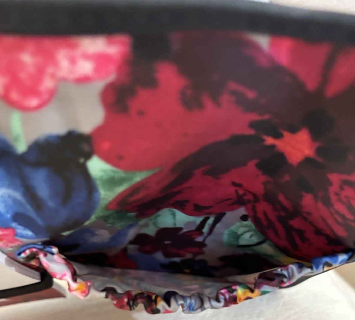 Thirty-One BOLD BLOOM Fold and Go Trifold Organizer With Pockets and Notepad