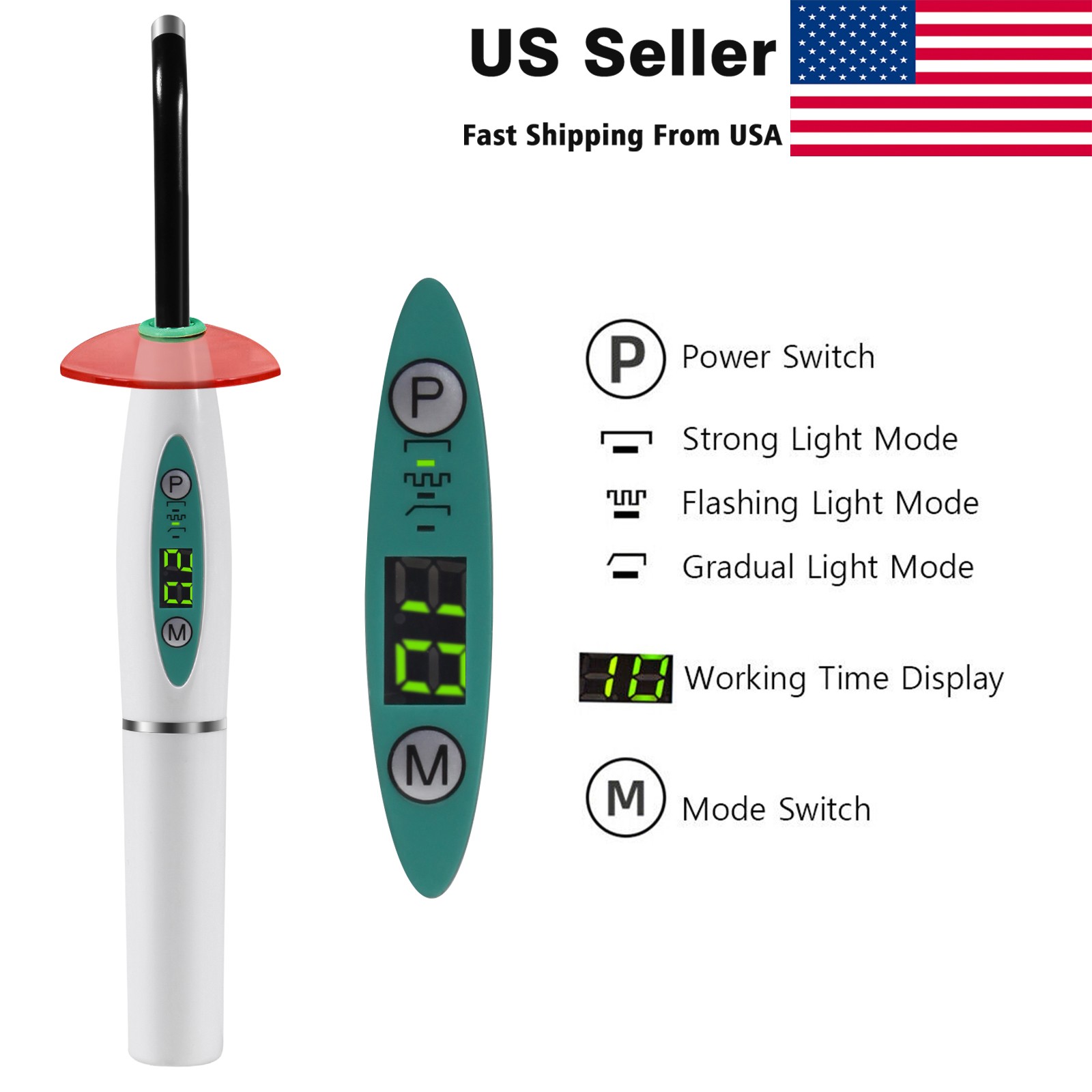 SANDENT Dental Implant 20:1 Reduction Contra Angle Push Button Handpiece F/ NSK
