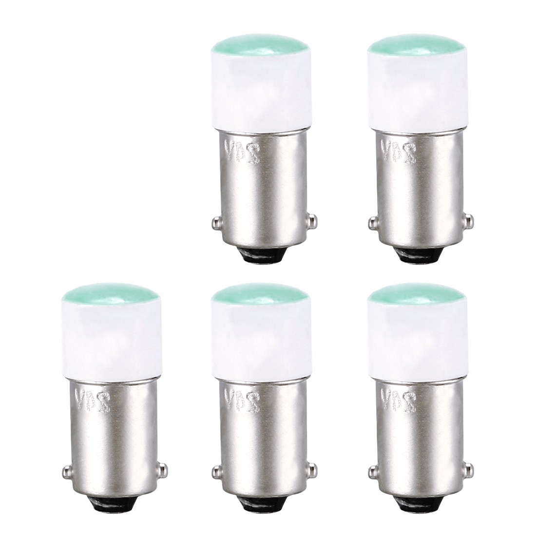 5Pack LED Bulbs 24V Dashboard Light Green BA9s Base Bulb