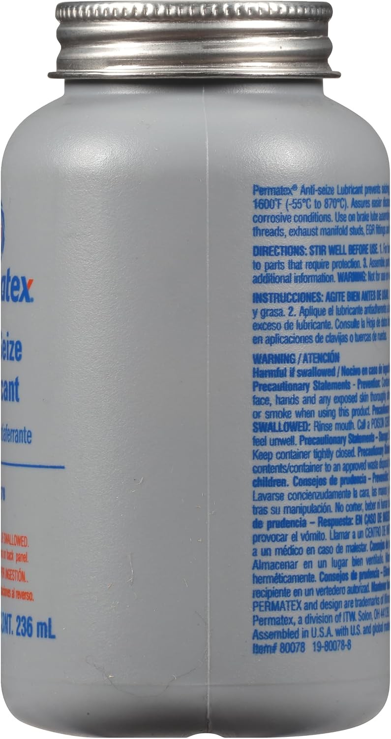 Permatex 80078 1/2 Pint Anti-Seize Lubricant