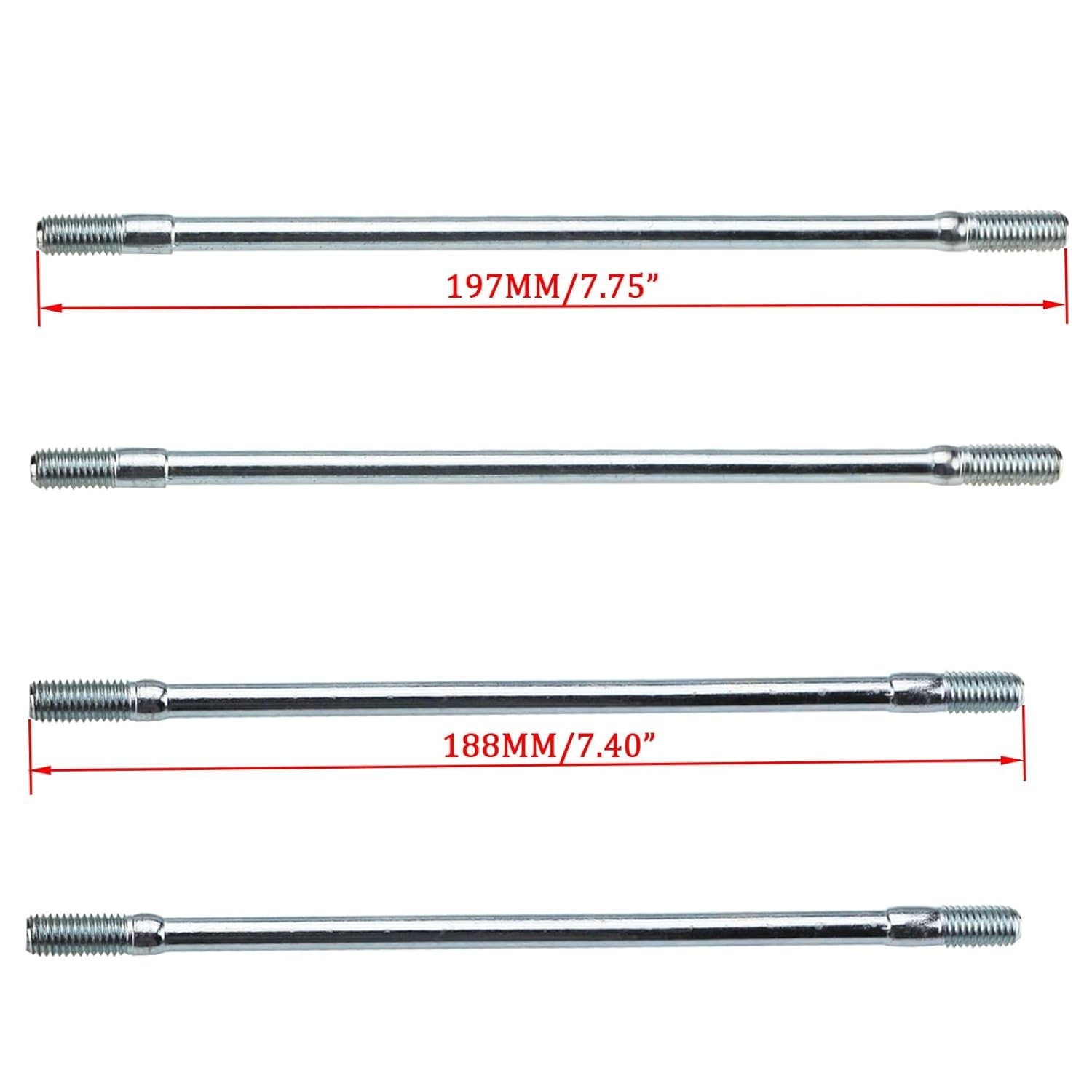 GY6 Cylinder Head Bolt Set 8mm 197mm 188mm