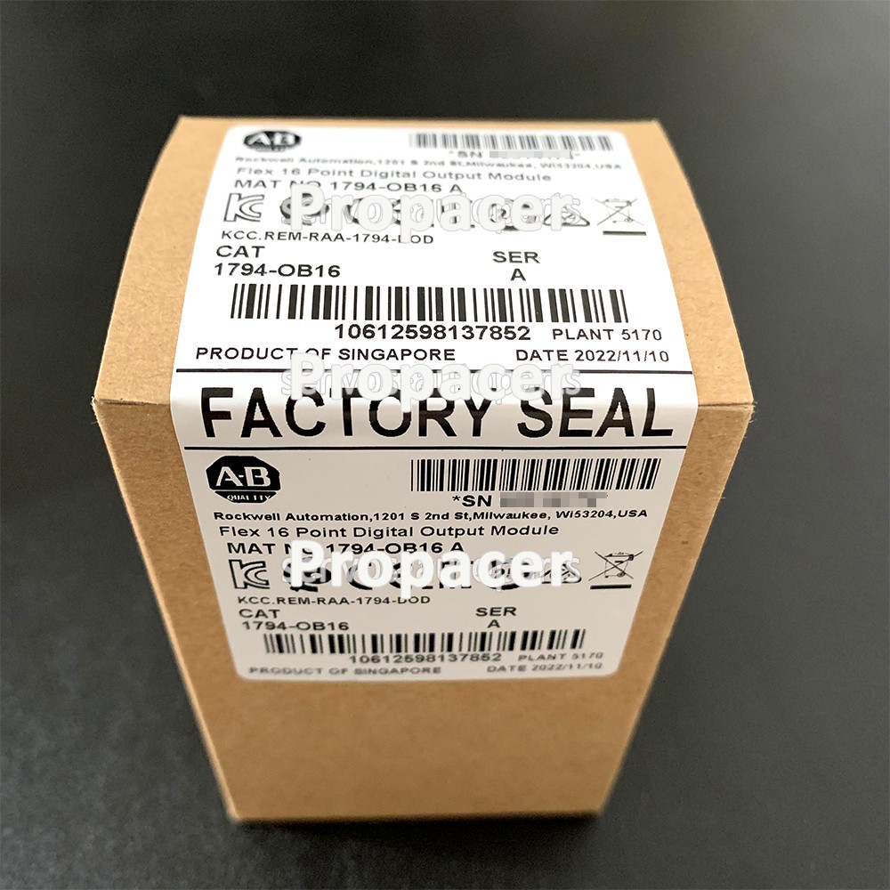 AB 1794-OB16 FLEX 16-Point Digital Output Module New Factory Sealed 1794OB16 US