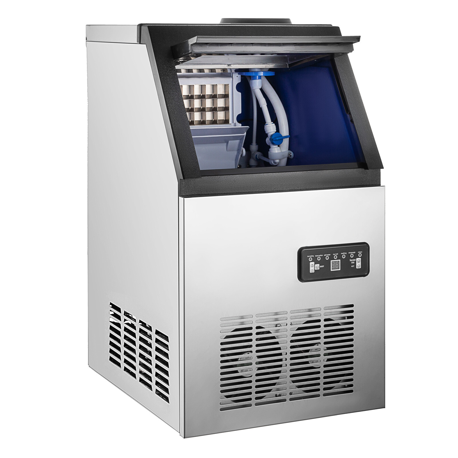 Built-in Commercial Ice Maker Stainless Steel Bar Restaurant Ice Cube Machine