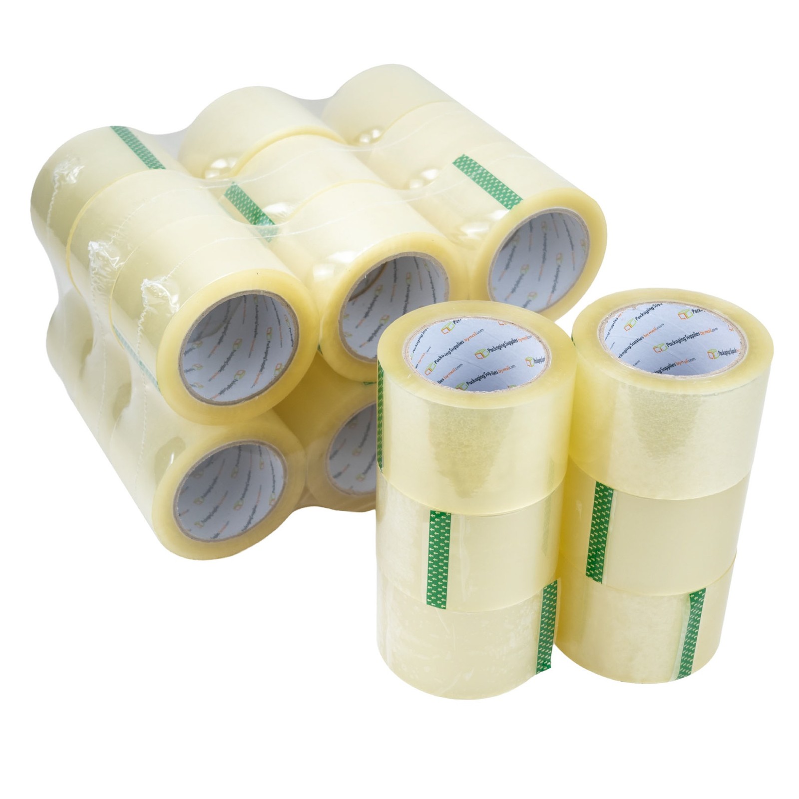 Clear Packing Sealing Tape, 3″x110 Yards, 24 Rolls, 2.5 Mil, Dispenser Refill