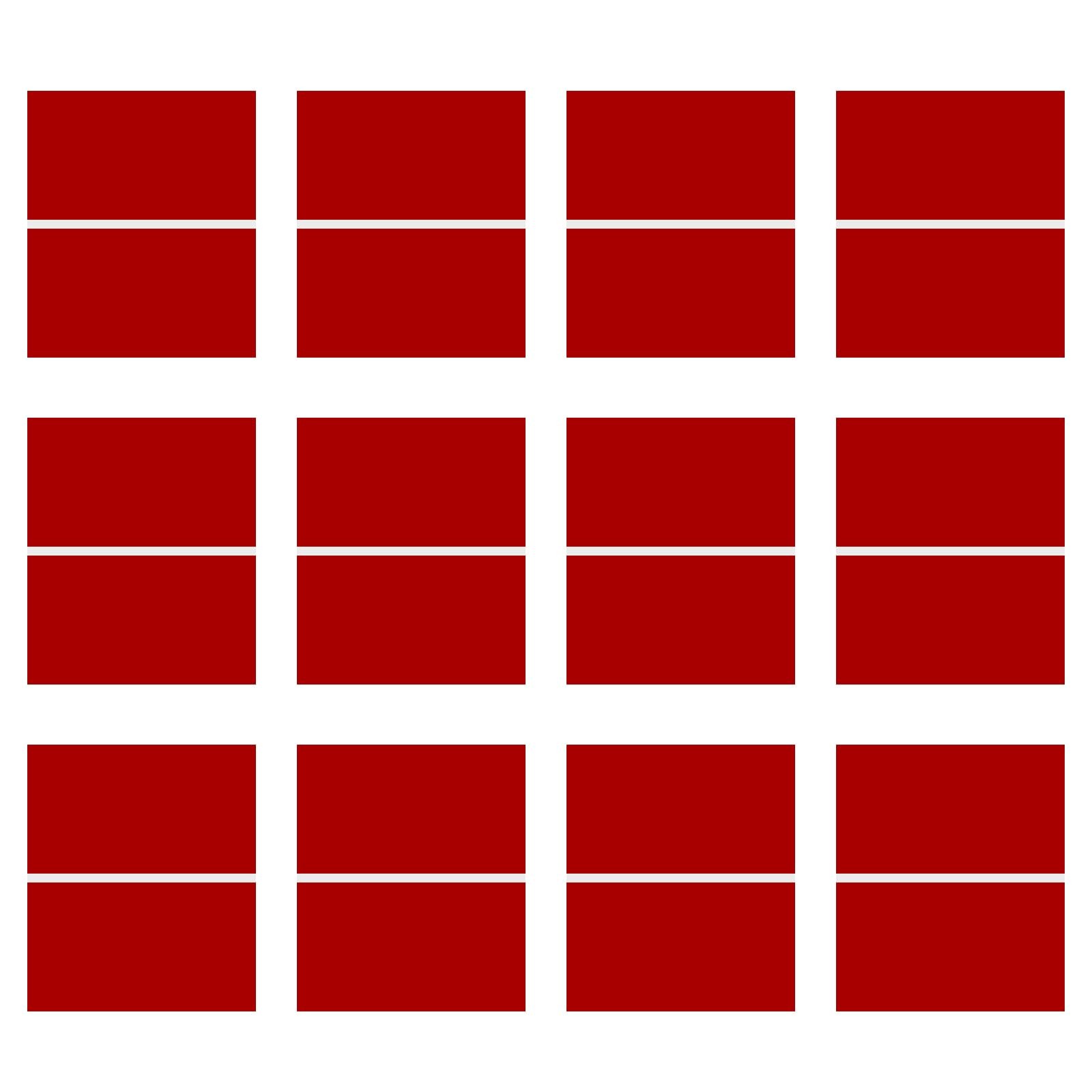 Laser Engraving Blank Red ABS Double Color Plastic Sheet 11.8×6.49×0.05 In