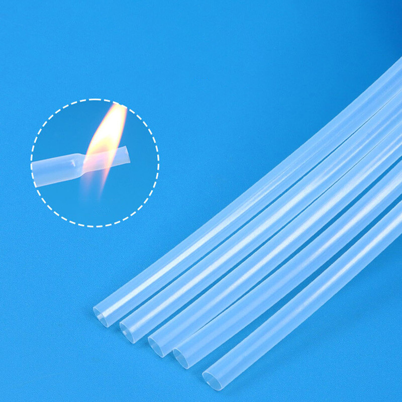 1.7:1 Clear PTFE Heat Shrink Tubing 260°C HIGH TEMP Tube Sleeving 0.5mm to 40mm