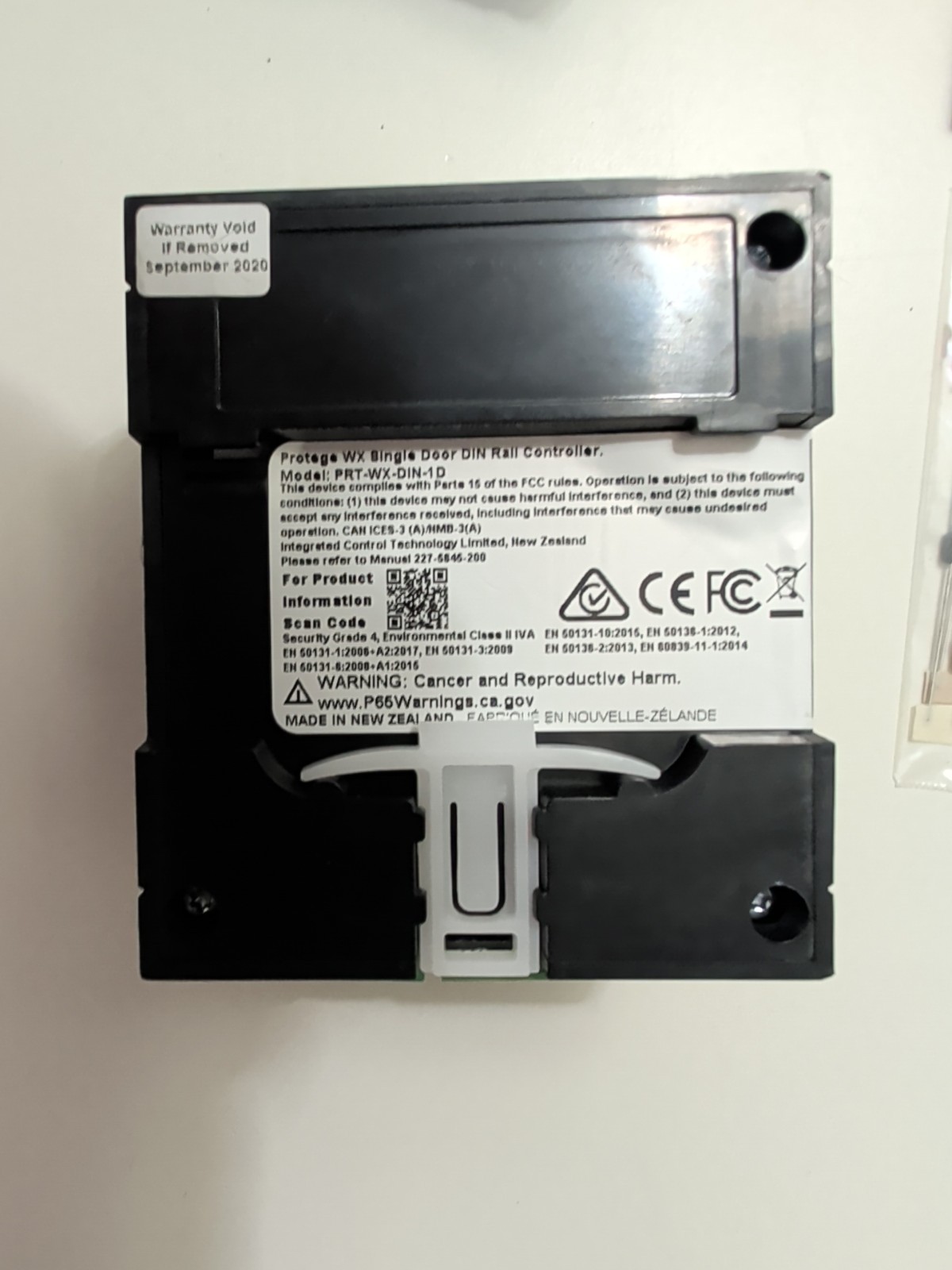 ICT WX PRT-WX-DIN-1D Web Enabled Single Door Controller – DIN Rail, Open – New