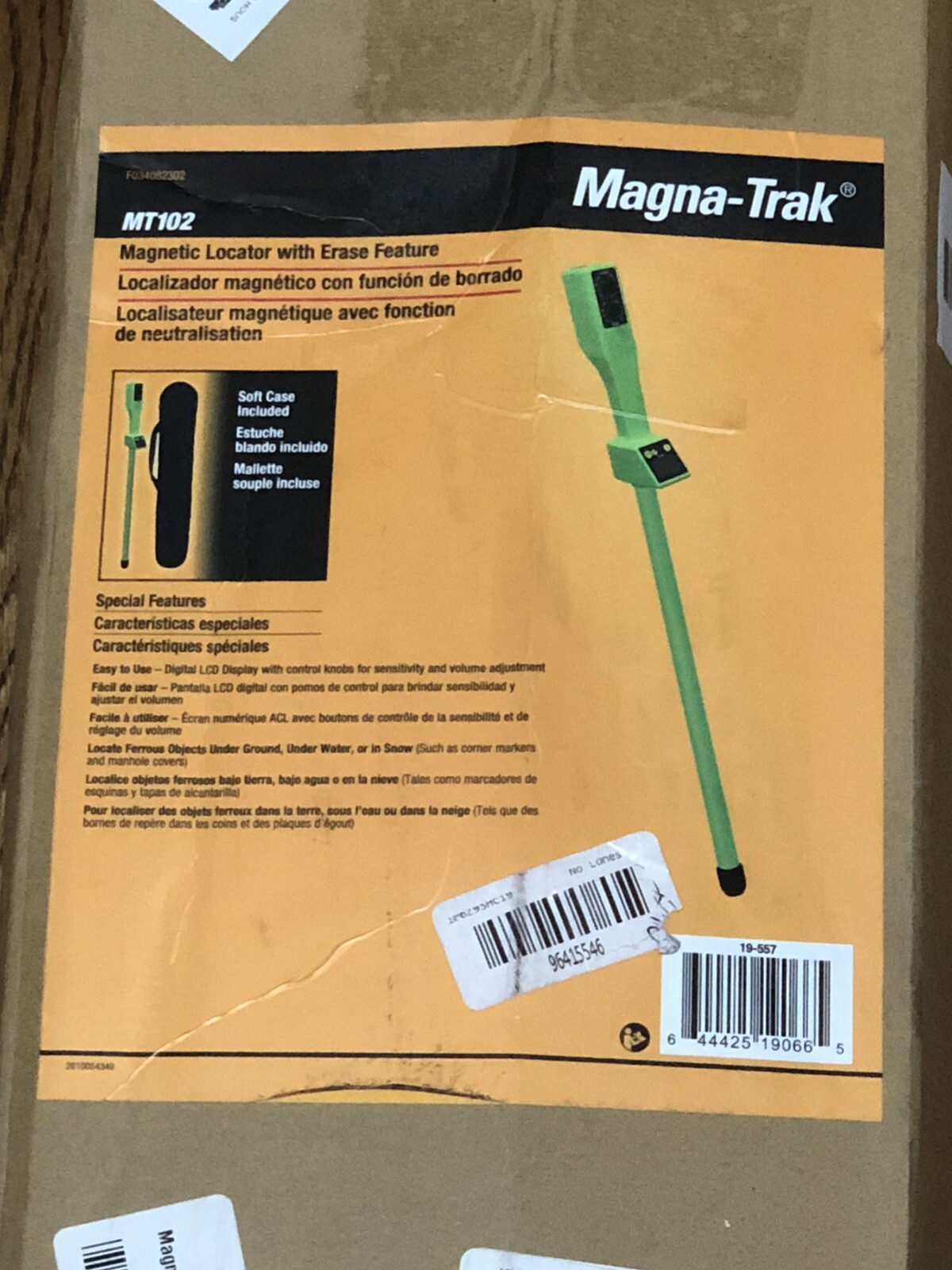 CST/berger 19-557 Magna-Trak MT 102 Magnetic Locator with Soft Case NEW SEALED