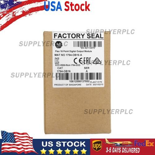 AB 1794-OB16 FLEX 16-Point Digital Output Module New Sealed PLC