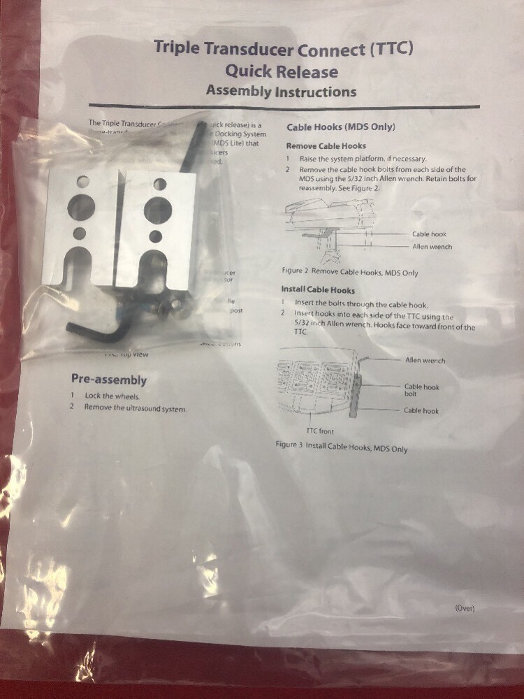 NEW SONOSITE Triple Transducer Connect Quick Release P04764-06