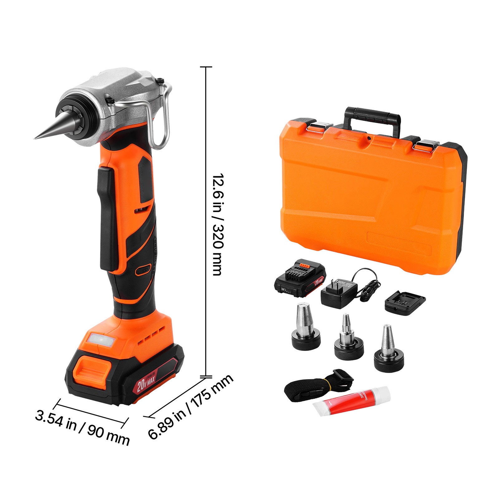 Uimoso Cordless Electric Tube Expander 20V Max 1/2″, 3/4″, and 1″ PEX-A Pipes