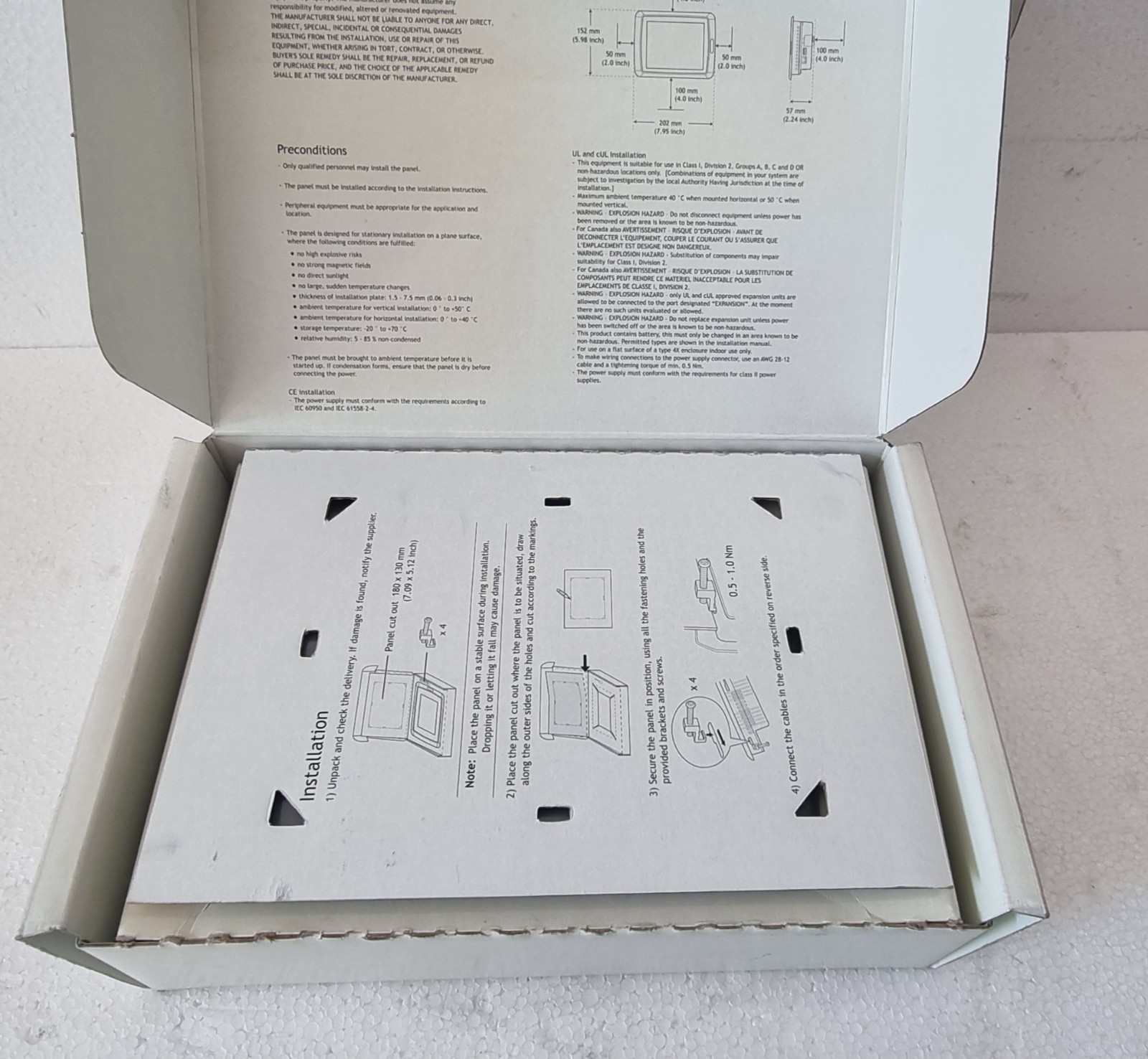 BEIJER ELECTRONICS E1061 TYPE : 07907C 24VDC HMI DISPLAY