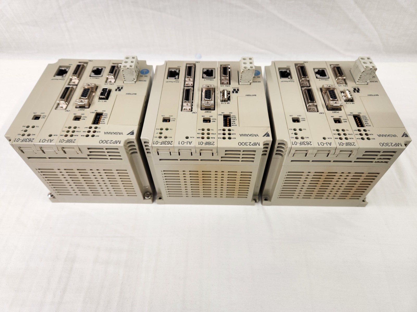 Yaskawa JEPMC-MP2300 Motion Controller CPU Module with 218IF-01/ AI-01/ 263IF-01