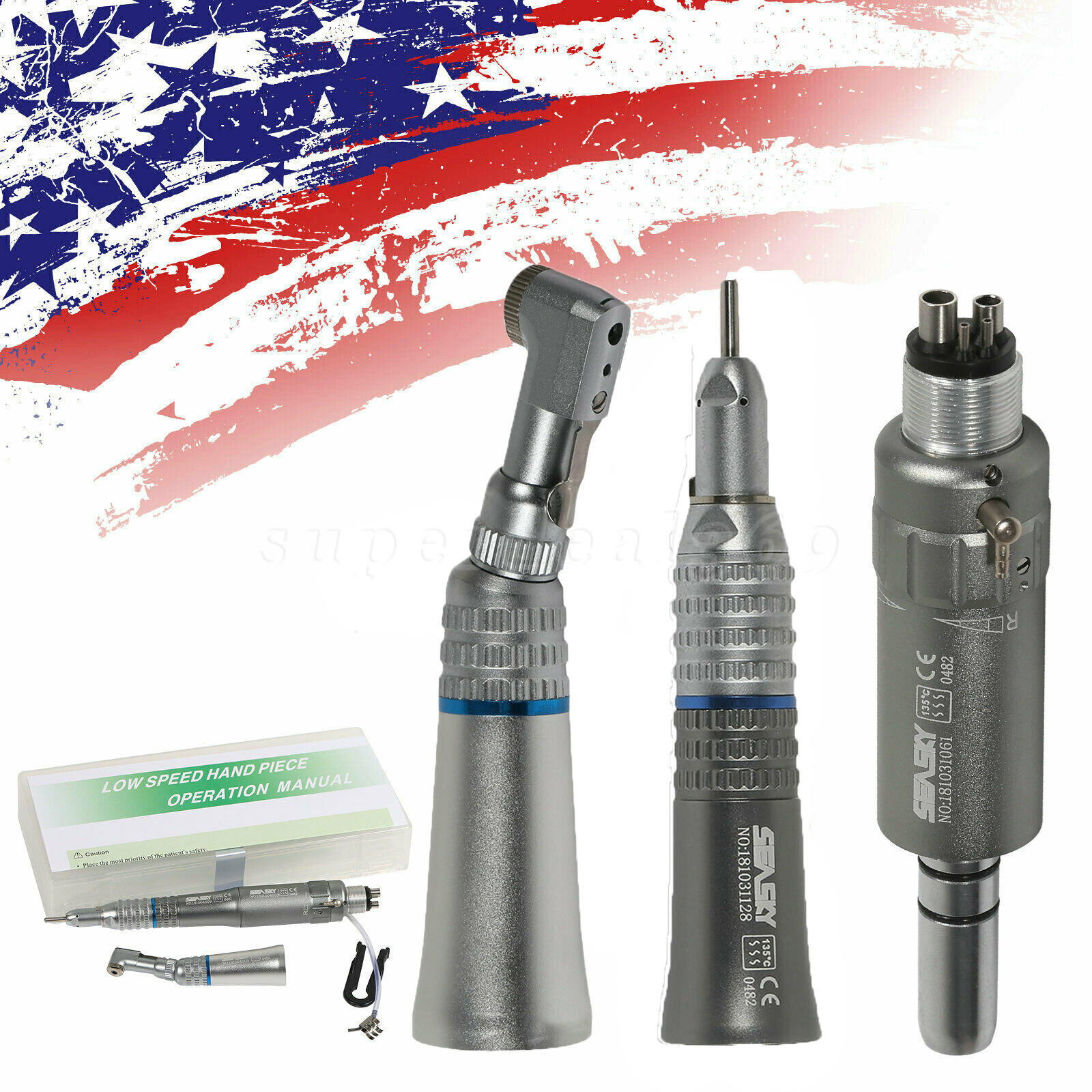 NSK style dental low slow speed handpiece contra straight motor 2/4holes e-type