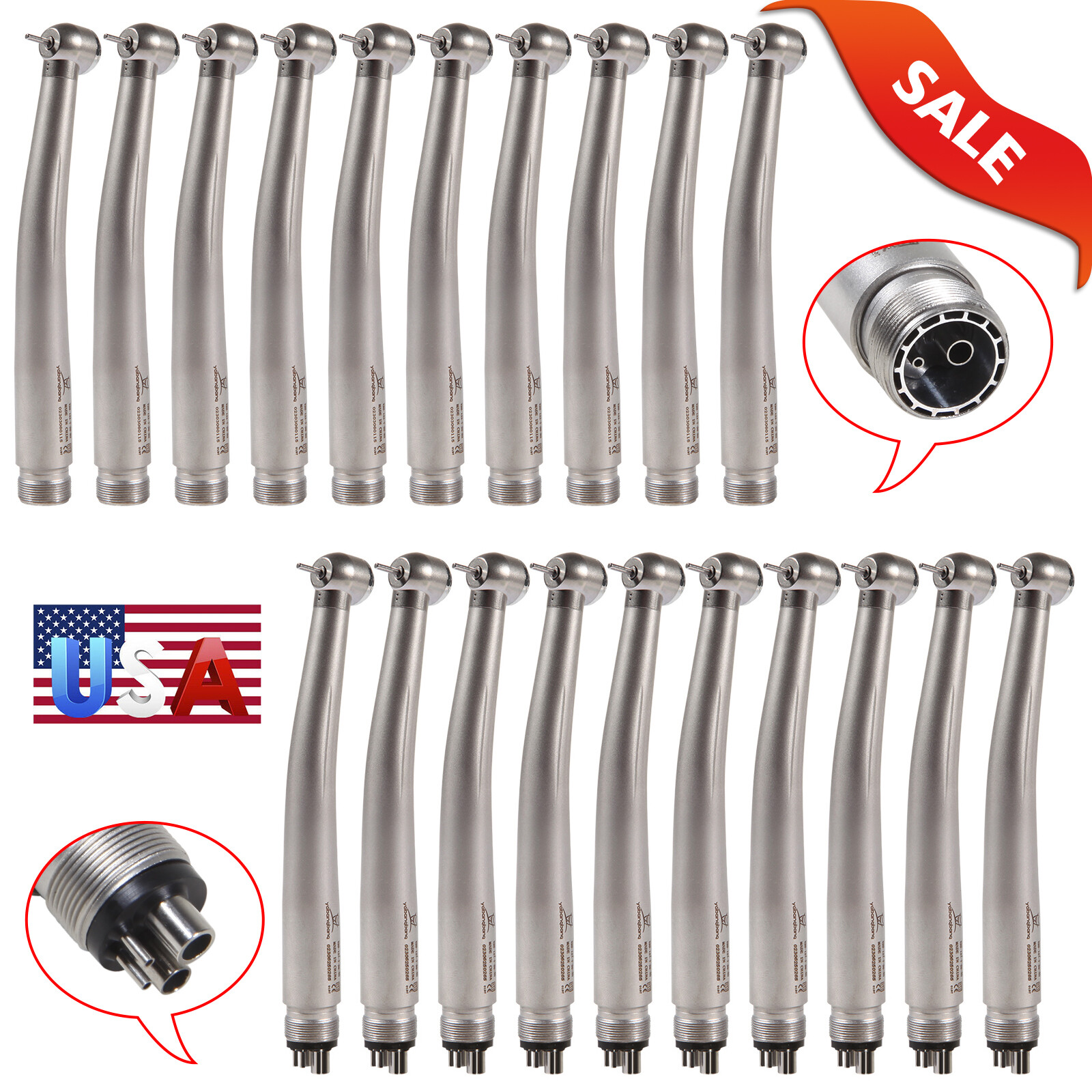 10* NSK PANA MAX Style Dental High Speed Handpiece Push Button 4H/2H Air Turbine