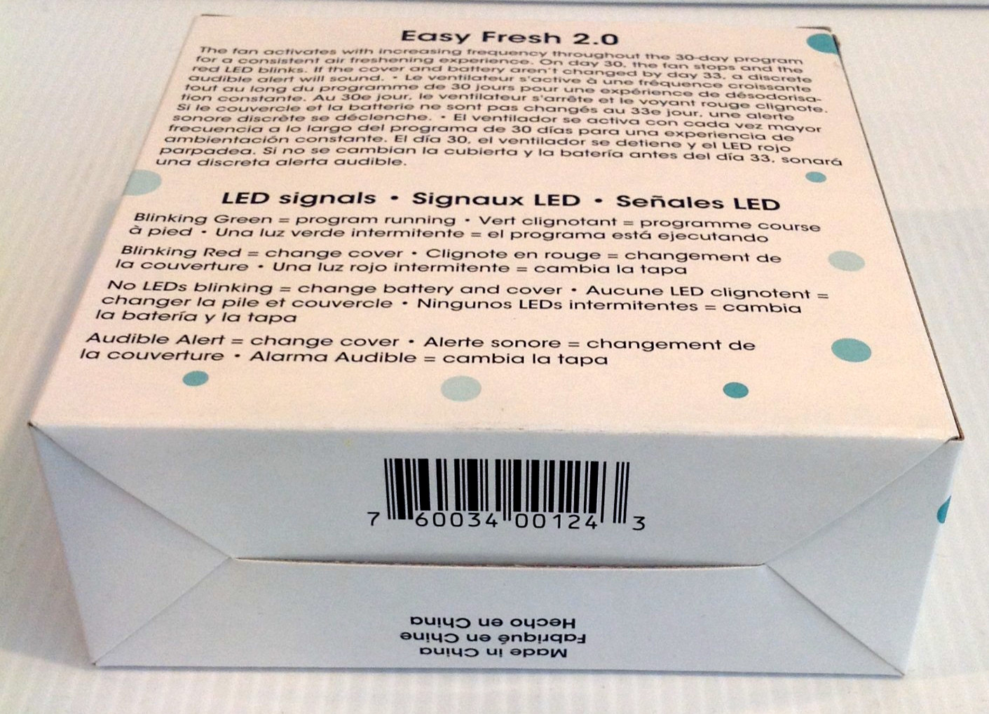 Fresh Products Easy Fresh 2.0 Air Freshener Dispenser Base Only White EFCABPE-A1