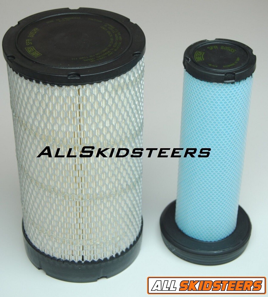For Bobcat Engine Air Filter Kit S185 S205 T180 T190 Skid Steer Inner Outer New