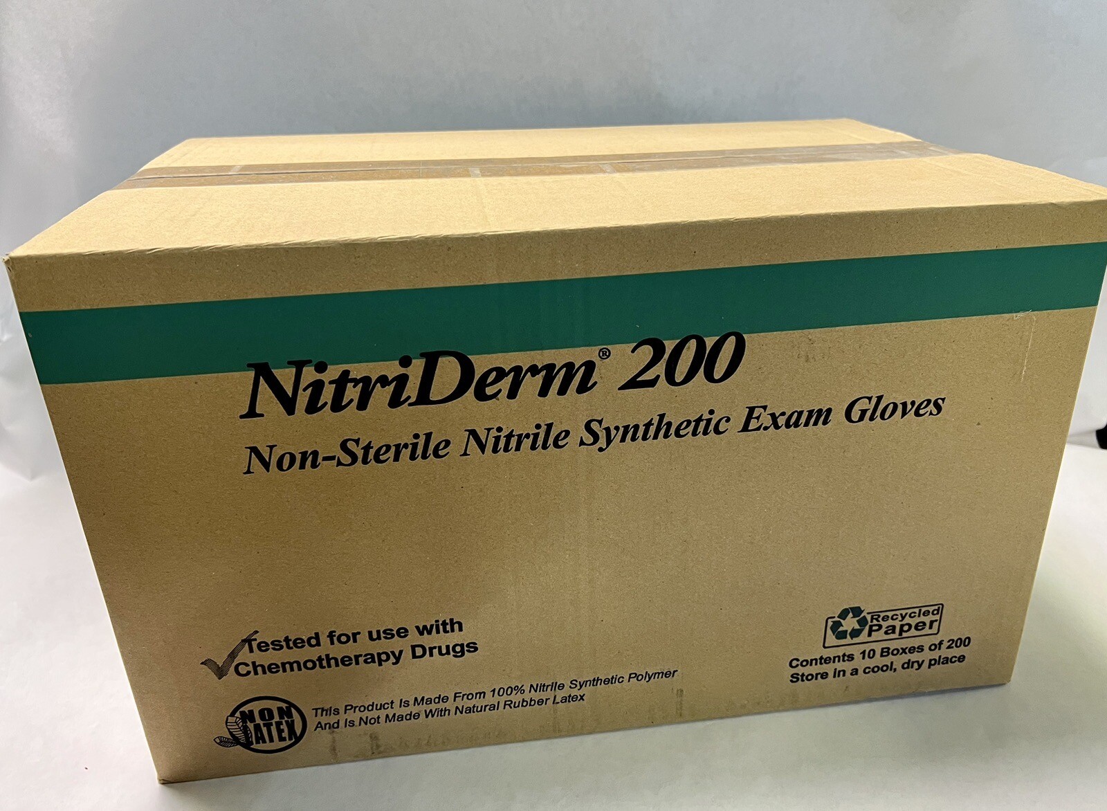 NitriDerm 200 Powder-Free Nitrile Synthetic Exam Gloves