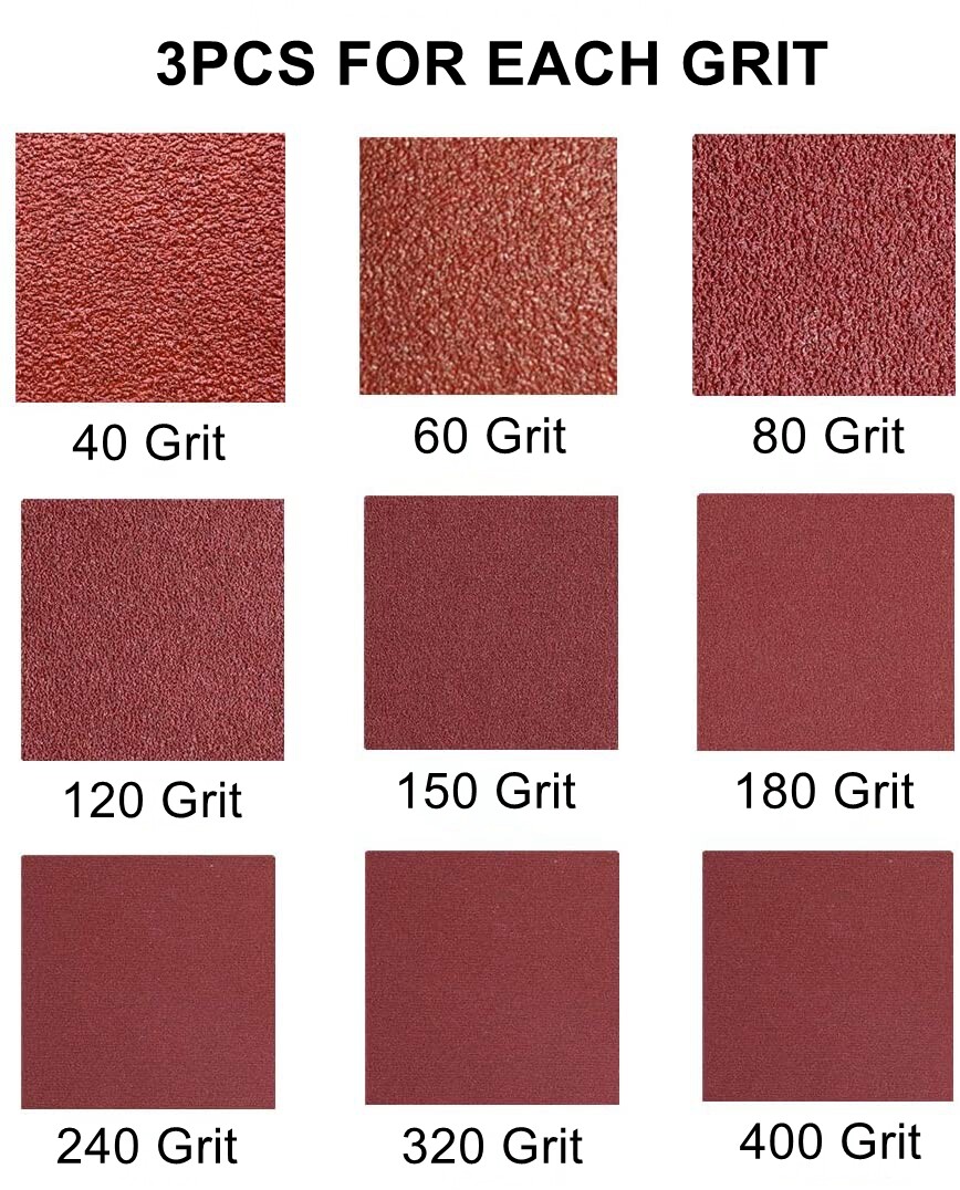 27PCS Sanding Belts 3×18″ 40 60 80 120 150 180 240 320 400 Grit Sander Sandpaper