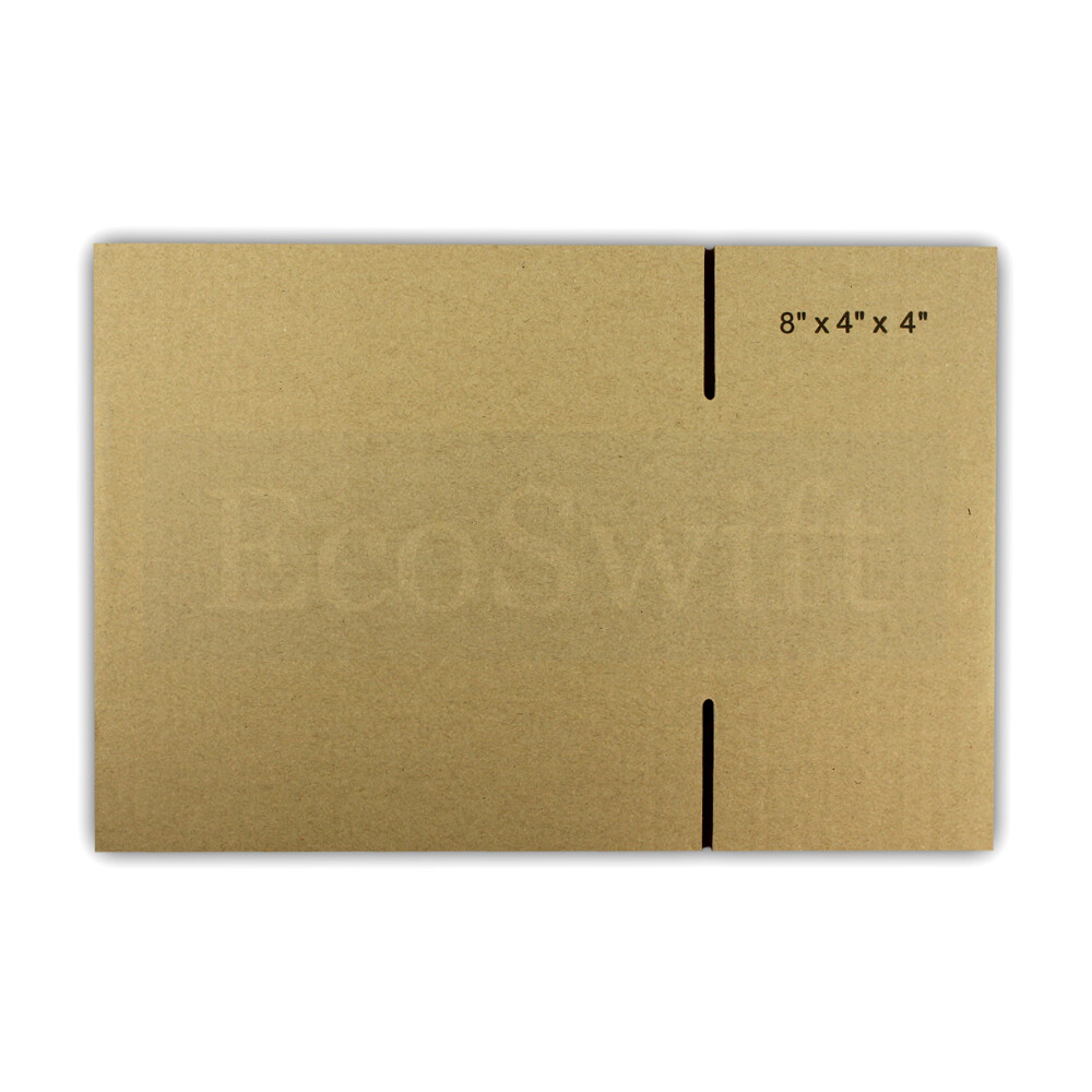 1-200 8x4x4 “EcoSwift” Cardboard Packing Mailing Shipping Corrugated Box Cartons
