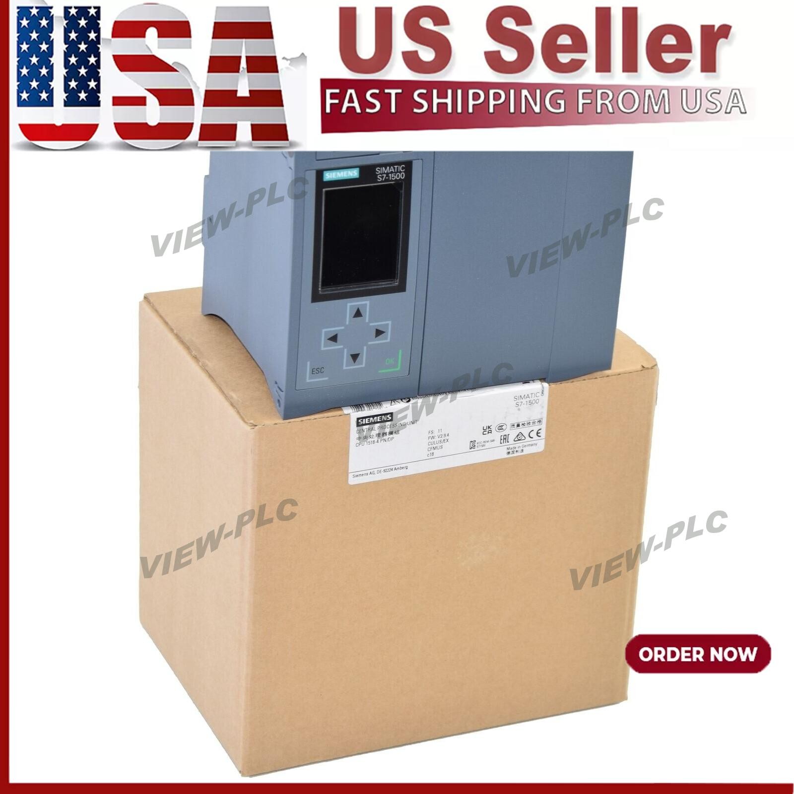 New Siemens 6ES7518-4AP00-0AB0 6ES75184AP000AB0 S7-1500 CPU 1518-4 PN/DP
