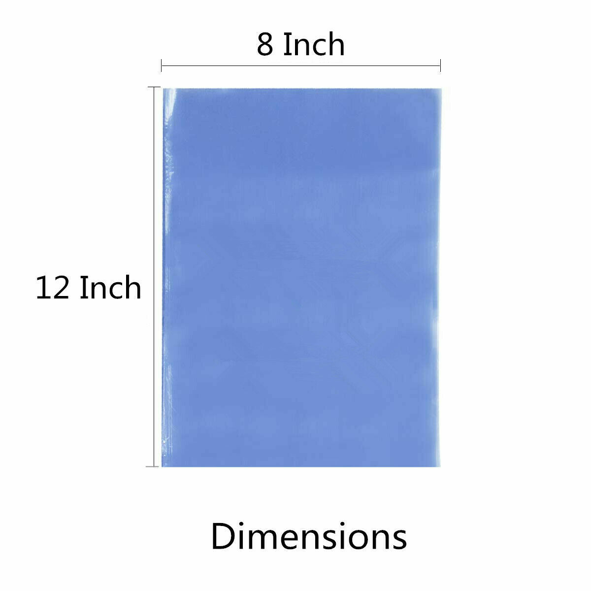 Clear Heat Shrink Film Wrap Bags PVC For Bottles Candles Jars 8×12 Inch USA