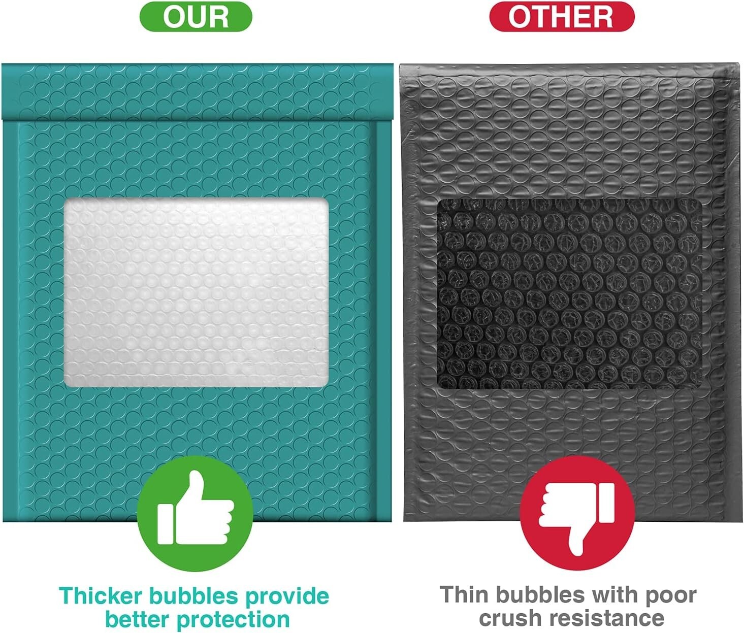 500x Bubble Mailers Padded Envelopes Mailing Bags Bulk 8.5×12″ #2 Forest Green