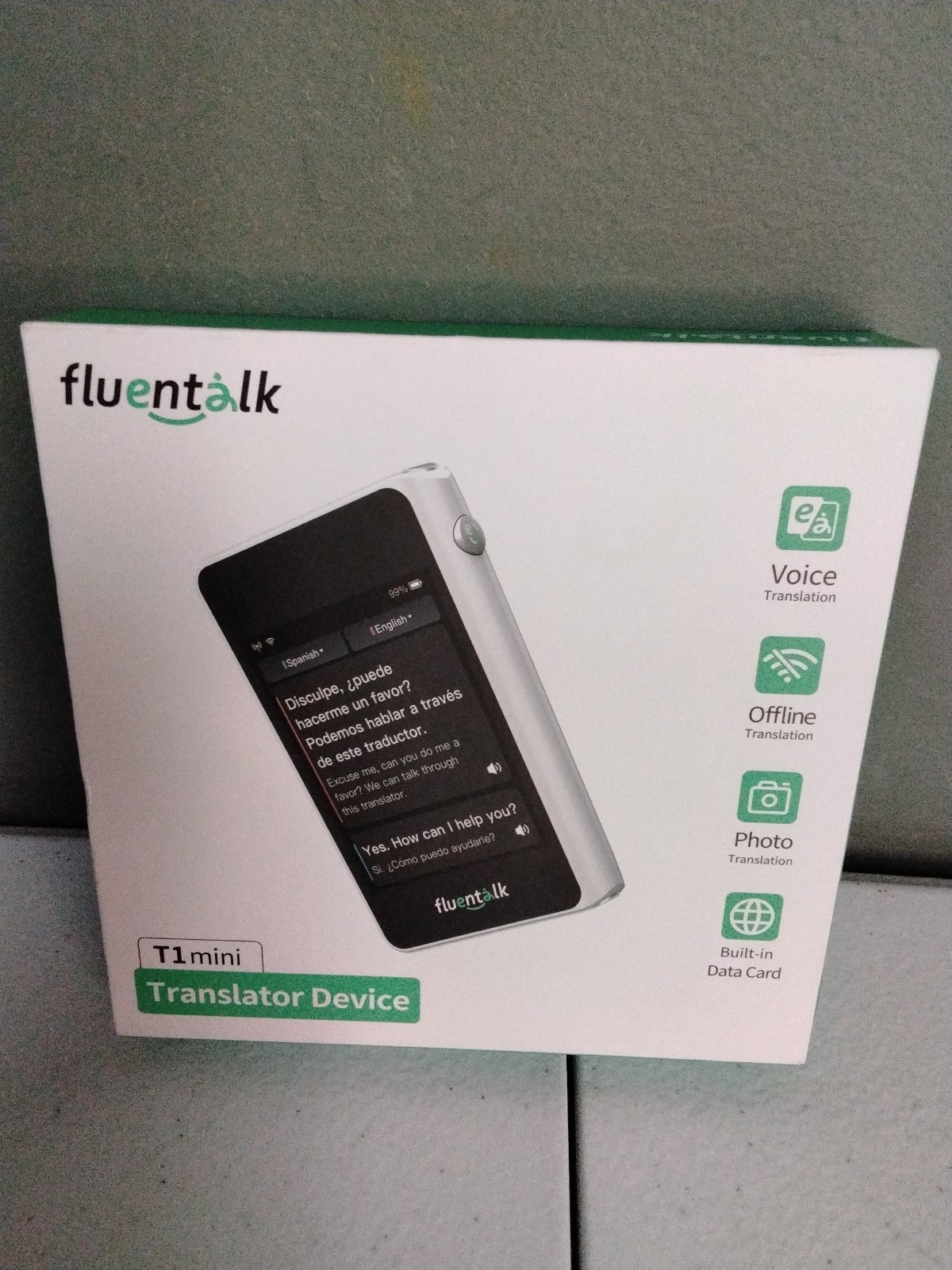 New! Fluentalk T1 Mini Translator Device 36 Languages
