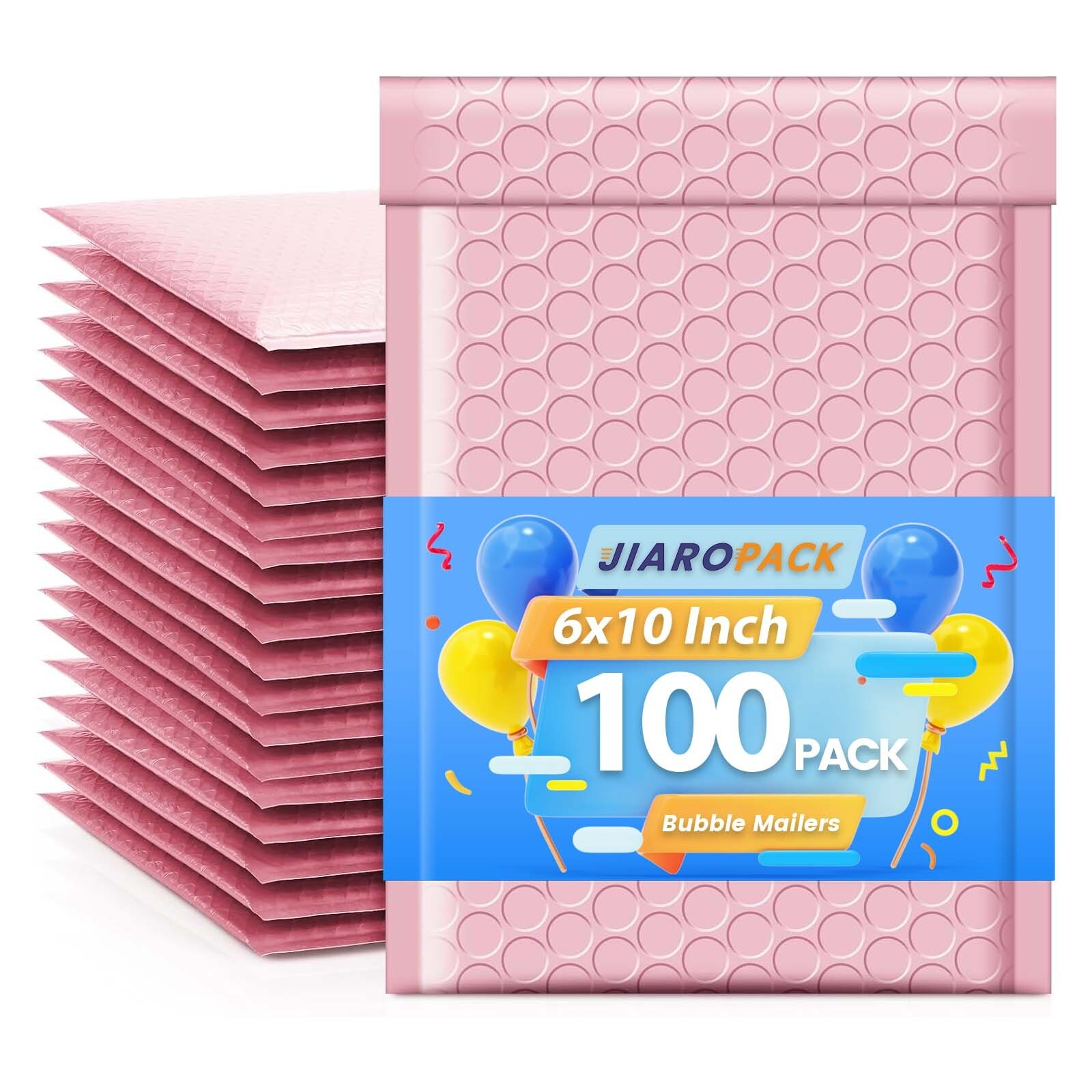 Light Pink Bubble Mailers 6×10 100pcs Thick Padded Envelope 6×9 Mailing Bags #0