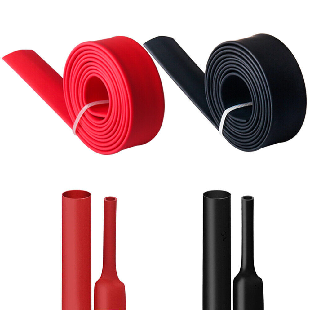Black+Red Heat Shrink Tubing 3:1 Wire Insulation Cable Sleeve Wrap Marine Grade