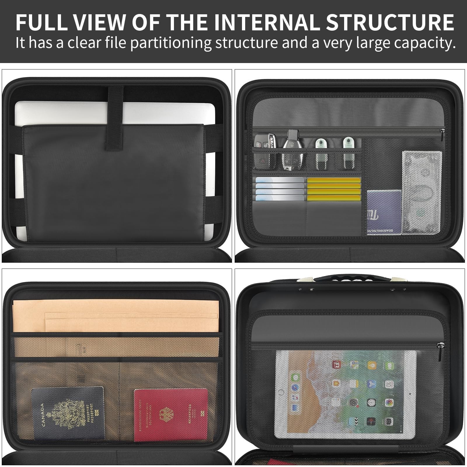 3200℉ Fireproof Document Box Organizer, UL Certified Laptop Bag for 15.6 inch…