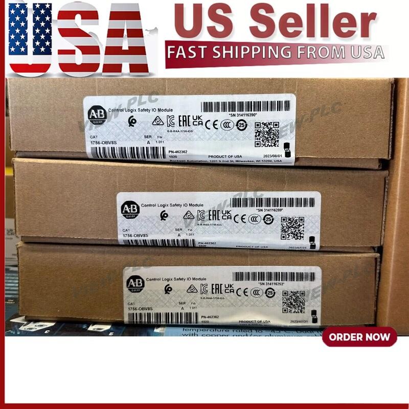 AB 1756-OBV8S ControlLogix Safety I/O Module 1756OBV8S New Sealed US Free Tax