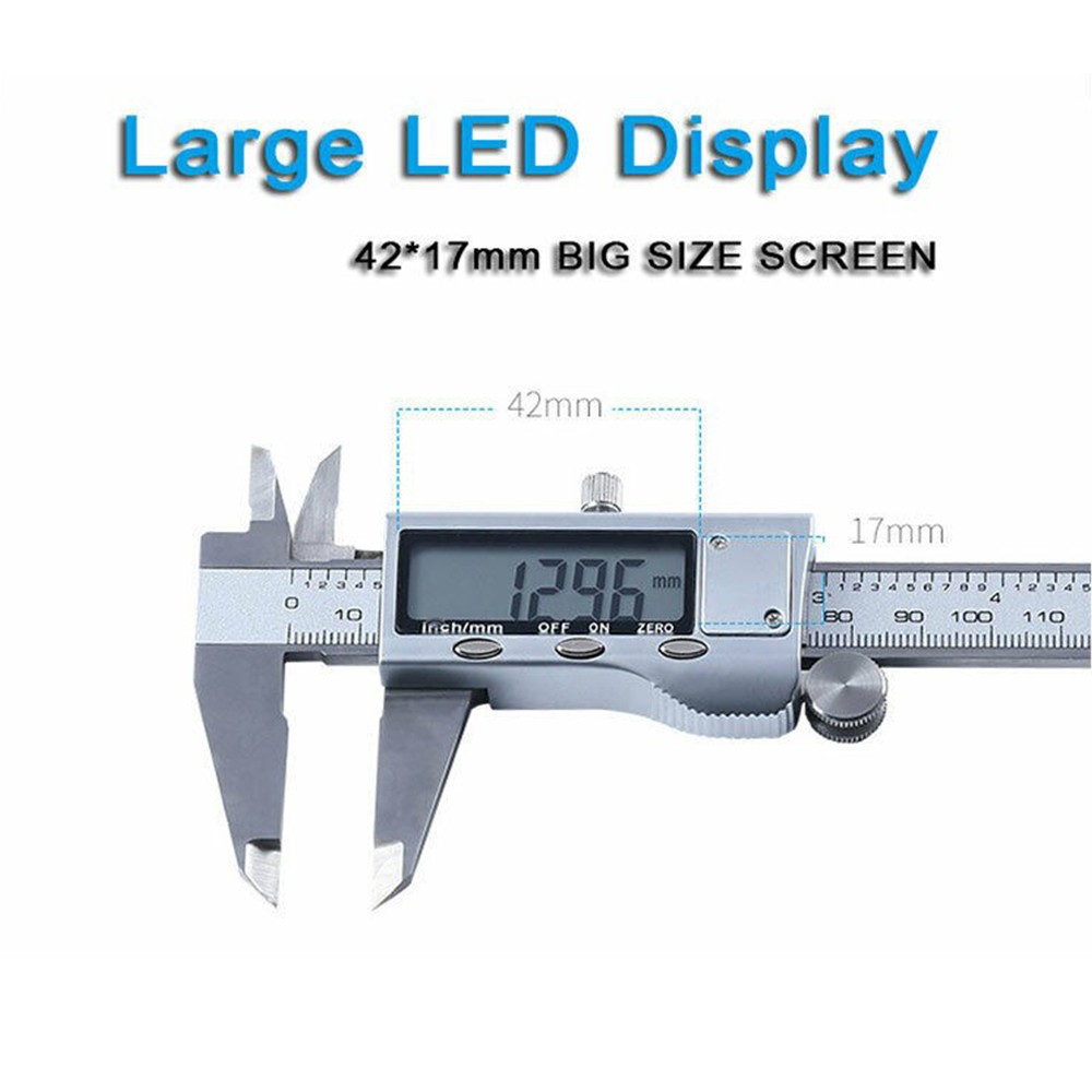 150mm LCD Digital Caliper Vernier Micrometer Electronic Ruler Gauge Measure Tool