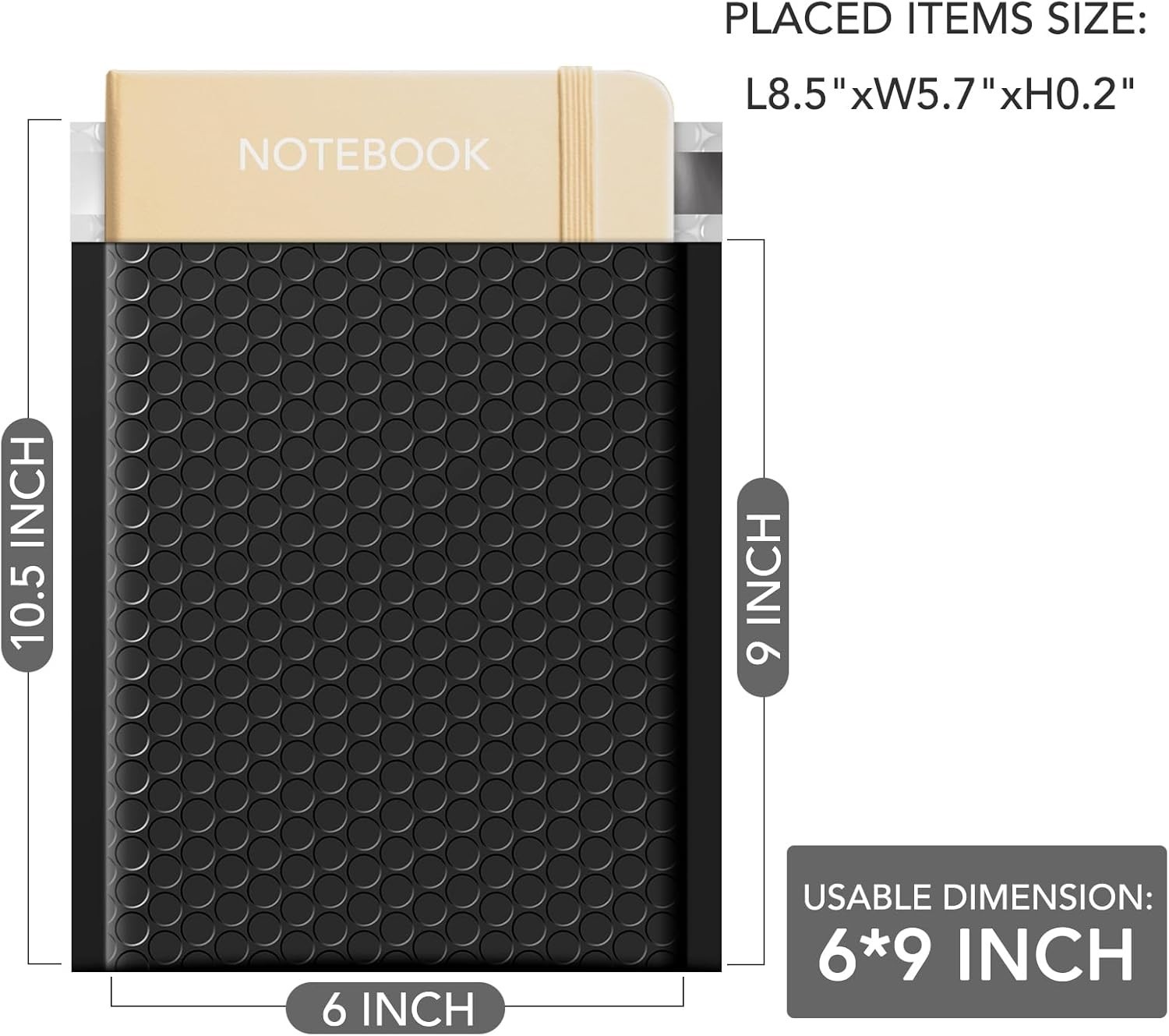 100 Pack Bubble Mailers 6×10 Inches Bubble Mailer Usable Size 6×9″ Envelopes …