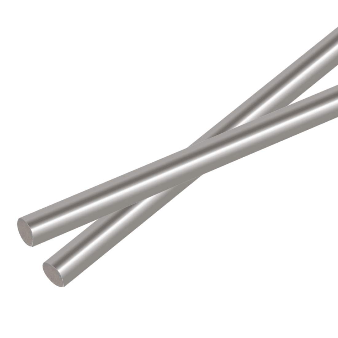 2Pcs 5mm x 356mm Stainless Steel Straight Solid Metal Round Rod Lathe Bar Sto…