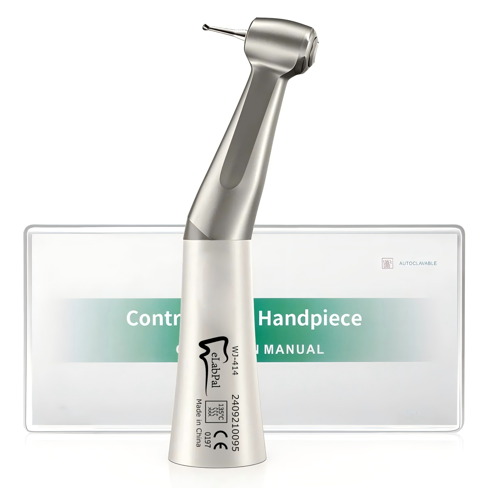 10Packs Dental Slow Low Speed Handpiece 1:1 Contra Angle Push Button E-Type US
