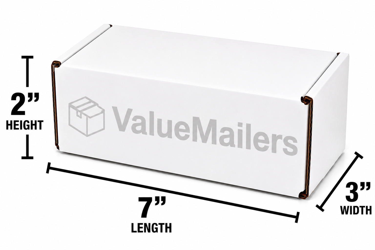 7x3x2 White Corrugated Shipping Mailers Packing Box Boxes Folding 50 100 To 1000