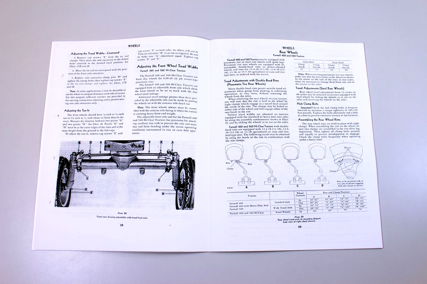 International Farmall Gas 460 560 Tractor Operators Owners Manual Ihc Ih Lube