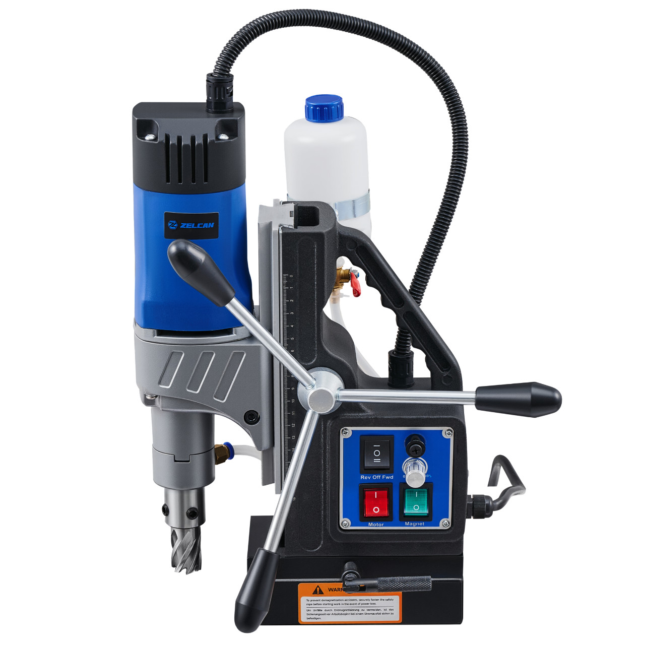 Electric Magnetic Drill Press Forward/Reverse Rotating Base Portable 1550W US