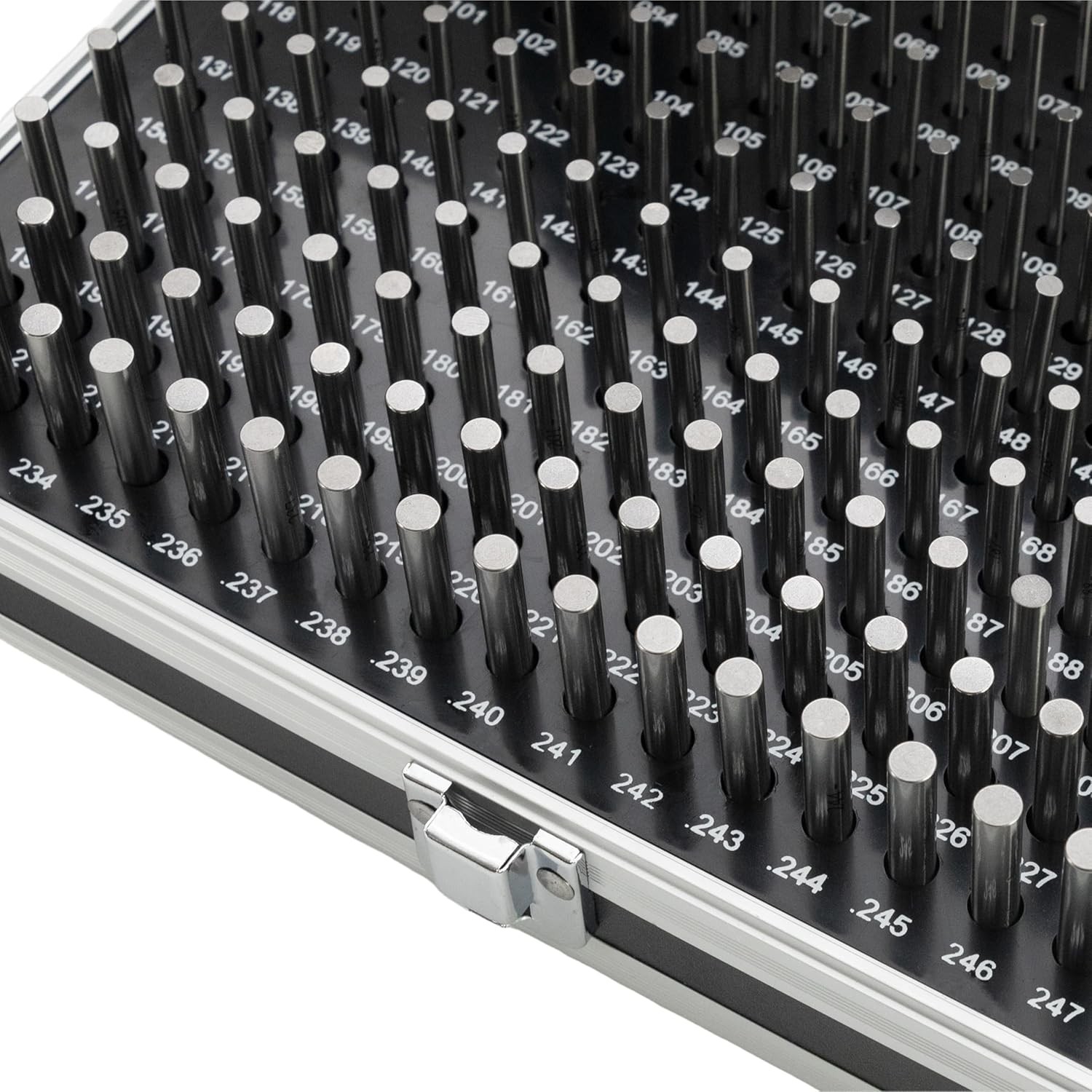 HFS(R) Pin Gage Set Minus Class ZZ Aluminum Alloy Case 0.061″-0.250″ M1 190 Pcs
