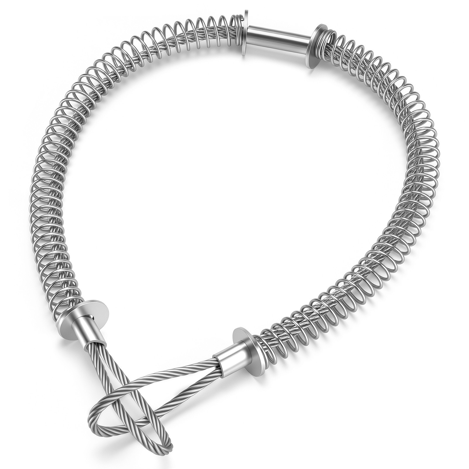 1/8″ x 20″ Hose Whip Safety Cable – Fits 1/2″ to 1-1/4″ Hose 200kg Tensile