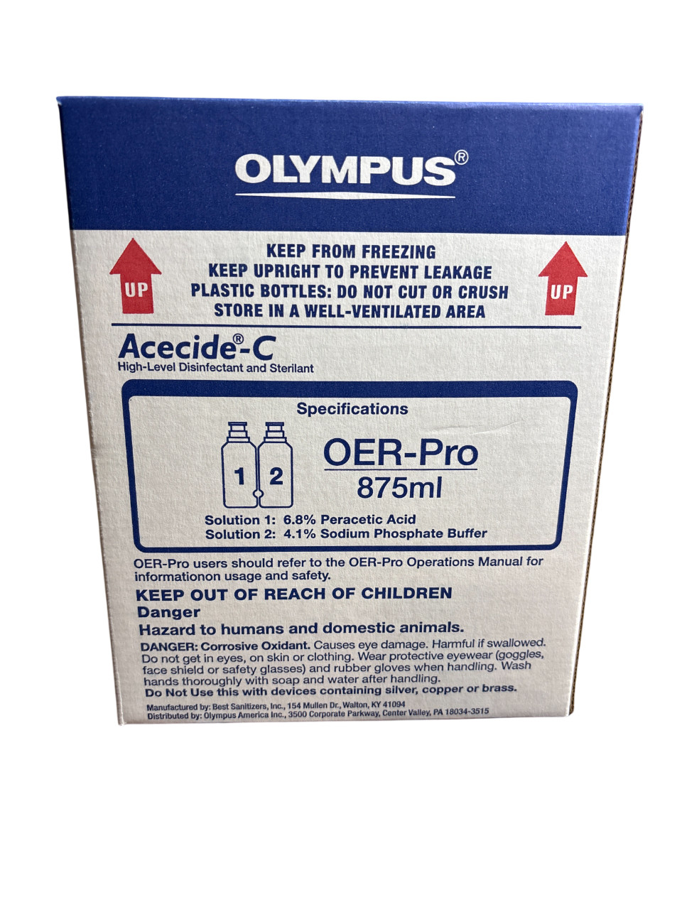 Olympus Acecide-C OER-Pro High-Level Disinfectant Sterilant 875ml EXP 2025-12-31